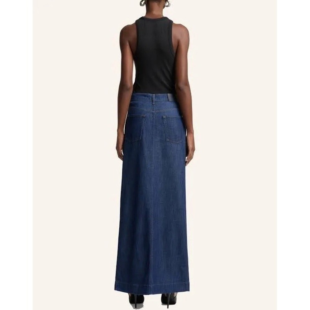 7 for All Mankind‎ Women's Lightweight Maxi Skirt Size 27 Denim NWT $198